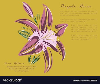 Floral with typography vector image