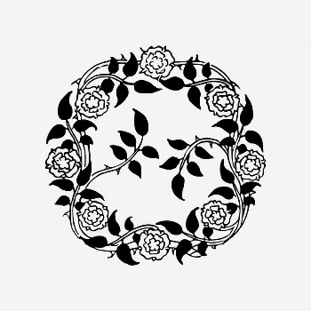 Floral wreath collage element, botanical | Free PSD Illustration - rawpixel
