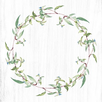 Floral wreath frame | Free stock illustration - 595456