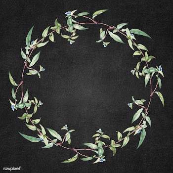 Floral wreath frame | Free stock illustration - 595478
