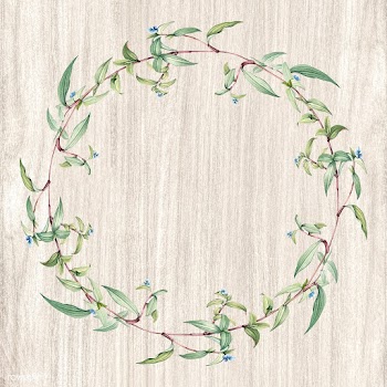 Floral wreath frame | Free stock illustration - 595486