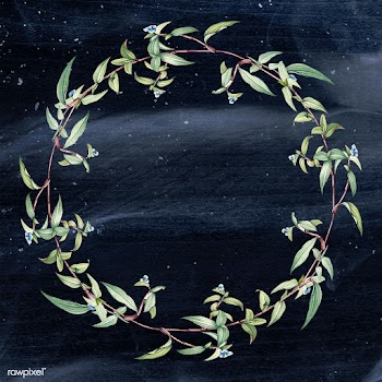 Floral wreath frame | Free stock illustration - 595504