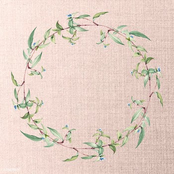 Floral wreath frame | Free stock vector - 595382