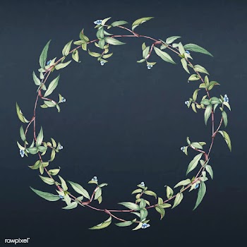 Floral wreath frame | Free stock vector - 595394