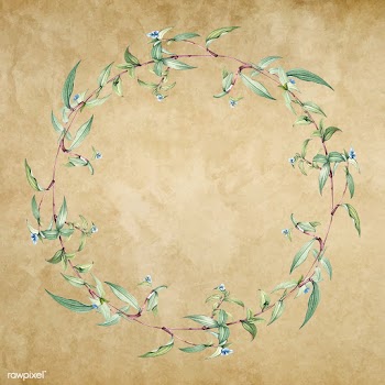 Floral wreath frame | Free stock vector - 595425