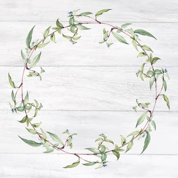 Floral wreath frame | Free stock vector - 595452