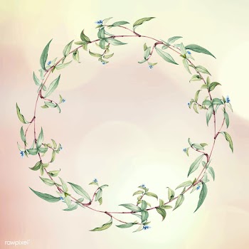 Floral wreath frame | Free stock vector - 595470