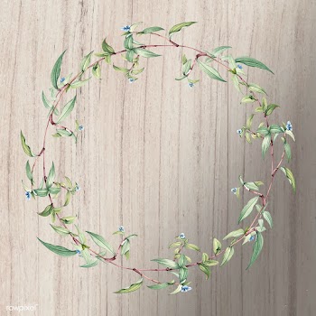Floral wreath frame | Free stock vector - 595474