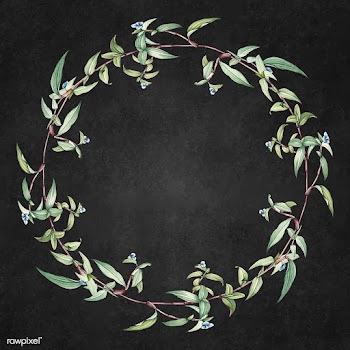 Floral wreath frame | Free stock vector - 595487