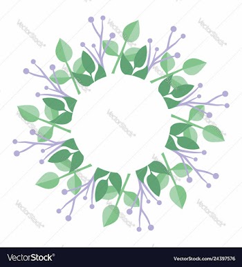 Floral wreath vector image