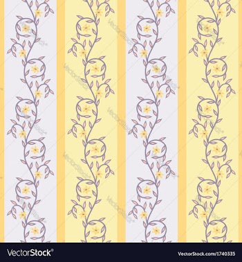  					Floral yellow vector image														