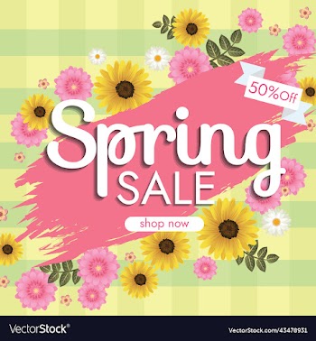 florals hello spring background for holidays mood