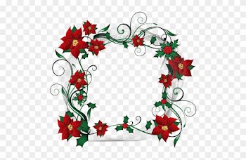 Flores Y Letras Para Decoupage - Clipart Decorative Border Design