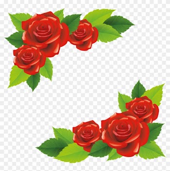 Flores Y Letras Para Decoupage - Png Rose Flowers Borders