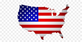 Florida Flag of the United States Map - Creative American flag Map 