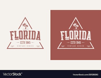 					Florida state textured vintage t-shirt and vector image														