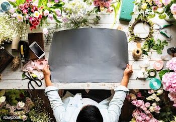 Florist craft paper | Free stock psd mockup - 1015