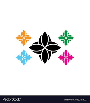 Florist logo design template vector image