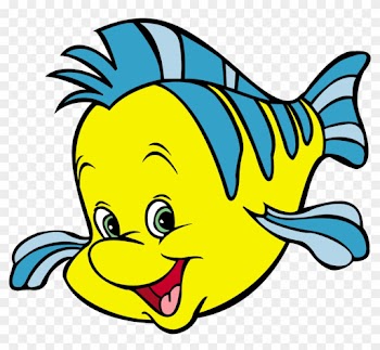 Flounder Clipart - Flounder From The Little Mermaid