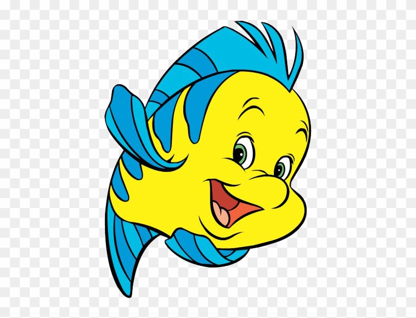 Flounder Clipart Floundersmile - Flounder Little Mermaid