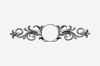 Flourish border drawing, vintage illustration | Free PSD - rawpixel