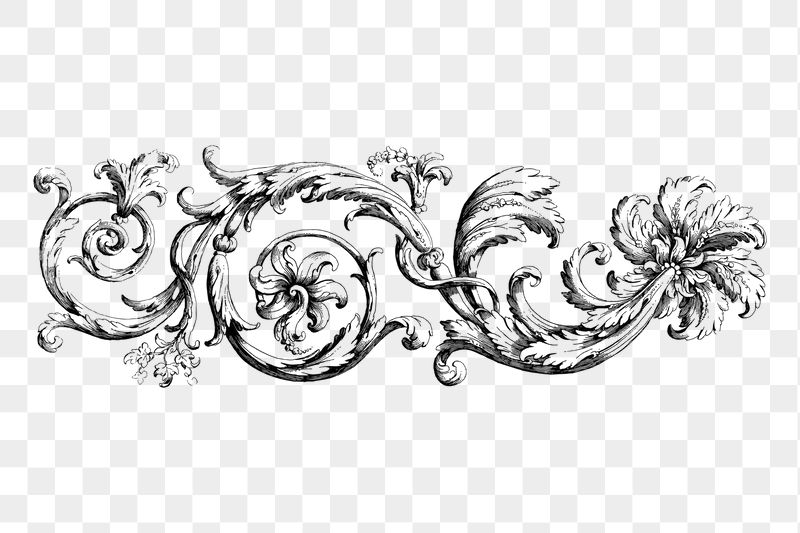 Flourish divider png sticker, vintage | Free PNG - rawpixel