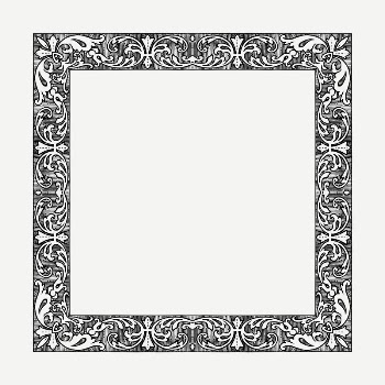 Flourish frame drawing, vintage illustration | Free PSD - rawpixel