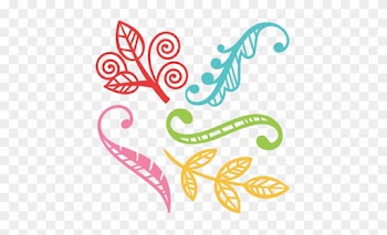 Flourish Leaf Set Svg Scrapbook Cut File Cute Clipart - Leaf Cut File