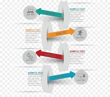 Flowchart Arrow Diagram - Vector arrow step flowchart 