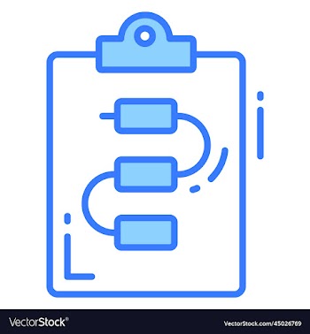 flowchart icon for graphic and web design