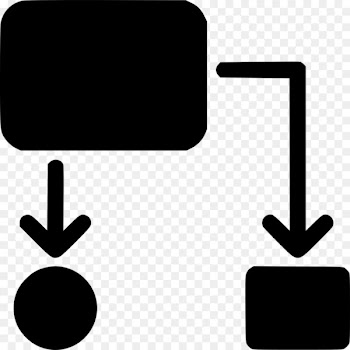 Flowchart Process flow diagram - map icon 
