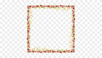 Flower And Butterfly Border Design Images Png Images - Flower Frame Png