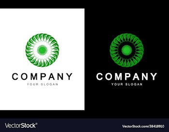 flower and leaf concept logo