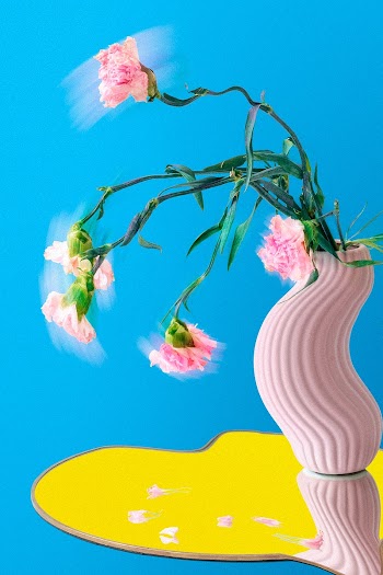 Flower background, blue carnation art | Free stock illustration | High Resolution graphic