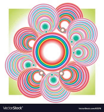 Flower background vector image