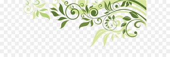Flower Banner Spring Illustration - Leaf border 