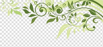 Flower Banner Spring Illustration, Leaf border, green leaf illustration transparent background PNG clipart