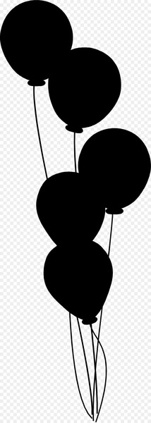 Flower, Black White M, Silhouette, Line, Balloon PNG