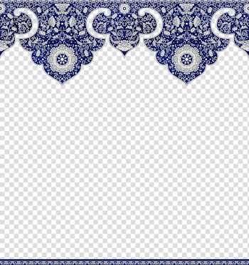 Flower Blue, Chinese Floral Border, blue and gray floral pattern illustration transparent background PNG clipart