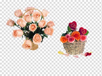 Flower Blue Gift, Romantic Rose Bouquet transparent background PNG clipart