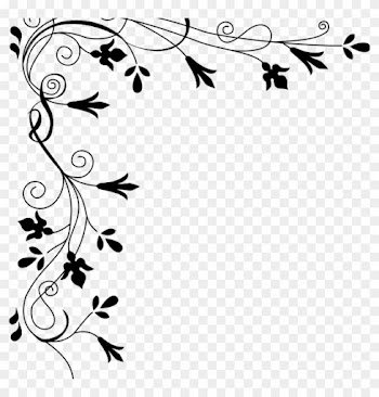 Flower Border Black And White Black And White Flower - Black And White Floral Design Shower Curtain