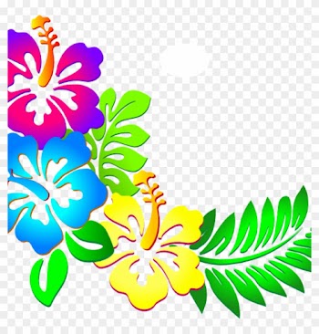Flower Border Clipart Flower Border Hibiscus Border - Clipart Flower Border Png