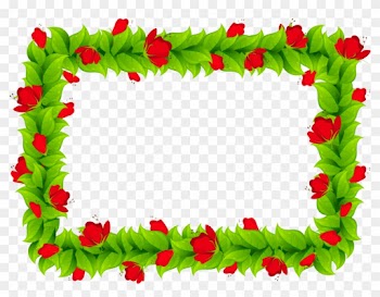 Flower Border Clipart - Png Frames And Borders