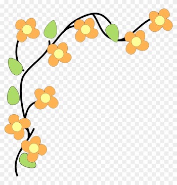 Flower Border Free Printable Clip - Flower Clipart Border Transparent
