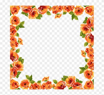 Flower Border Png Free Download Clip Art On 8cebkzzxi - Flower Border Design Transparent