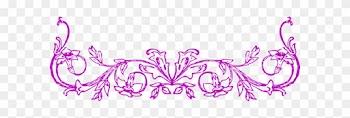 Flower Border Scrolly Clip Art At Clker Com Vector - Horizontal Border Clip Art