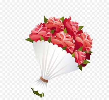 Flower bouquet Clip art - Cartoon red valentine rose 