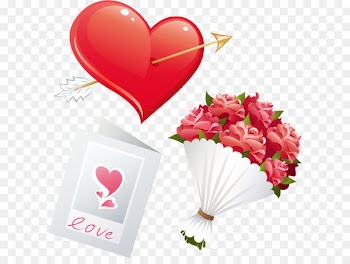 Flower bouquet Clip art - Happy marriage posters vector material Heart Flowers 