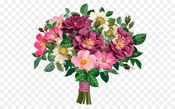 Flower bouquet Clip art - Rose Bouquet Transparent Clipart 