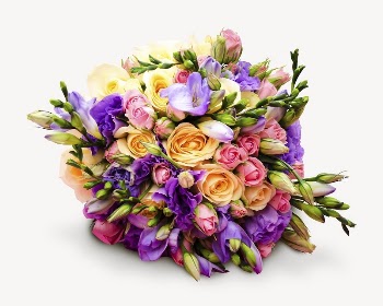 Flower bouquet collage element psd | Free PSD - rawpixel